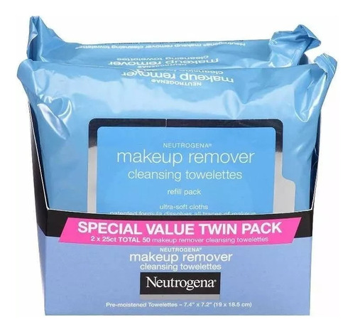 Neutrogena Toallitas Desmaquillantes Twin Pack 50 Toallas
