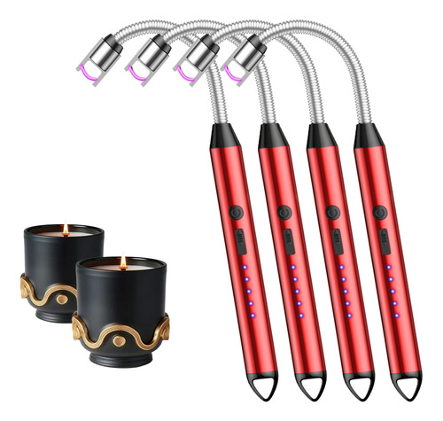 4 Encendedores Eléctrico Para Cocina Carga Usb Portátil
