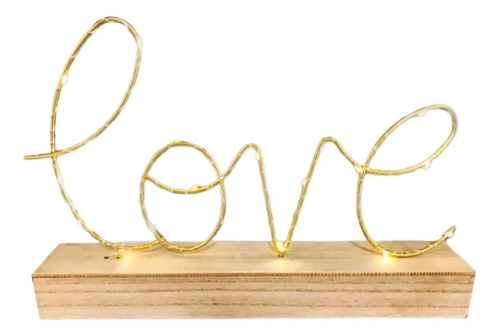 Cartel Love Decorativo Luz Led Regalos O Aniversario