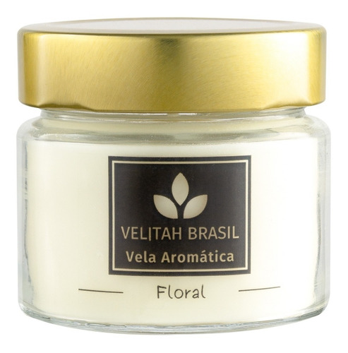 Vela Aromática Premium Floral 140g 30h Aromatizada Perfumada