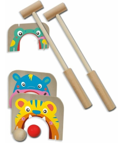 Juego 2 En 1 Puntería Y Croquet Ses