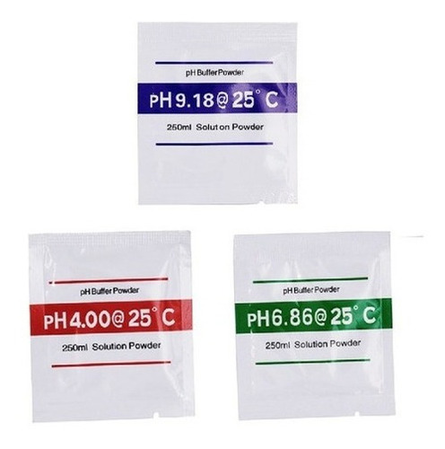 Solucion Buffer Para Calibrar Ph 4.01 6.86 9.18 3 Pack