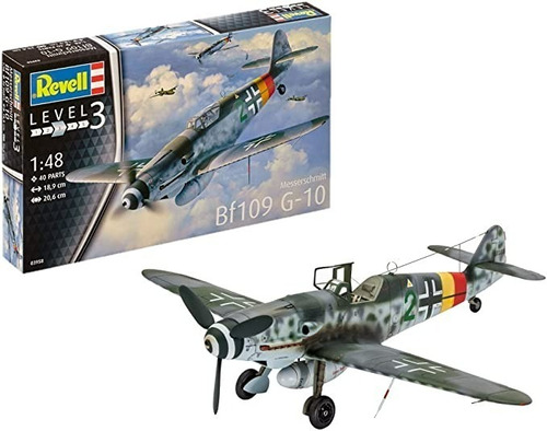 Avion Bf109 G10 Messerschmitt 1/48 Revell Maqueta 3958 Caza