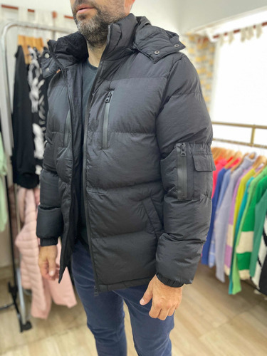 Campera Puffer Inflable Impermeable  Hombre The Big Shop