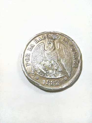 Moneda Antigua Chile 1882