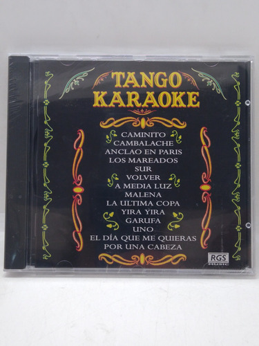 Tango Karaoke Cd Nuevo