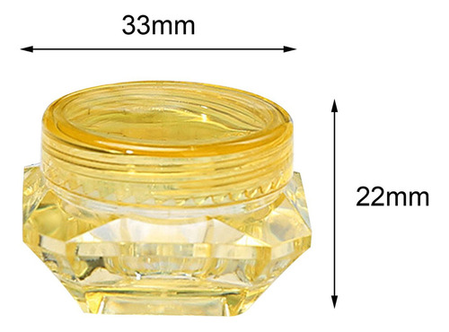 30x 3 Gramos Envases Cosméticos Con Tapas Frascos De Viaje