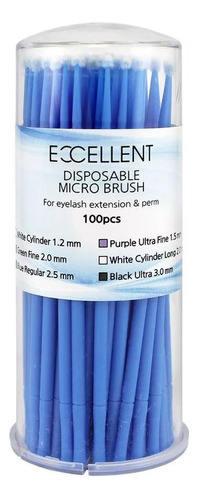 Microbrush Para Extensão De Cílios 2.5mm Azul Excellent