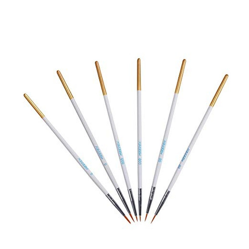 Detalle Meeden Paint Brush Set - 6 Pinceles De Arte En Minia