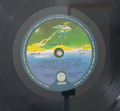 Lp Status Quo Live 1977 Duplo (Usado)
