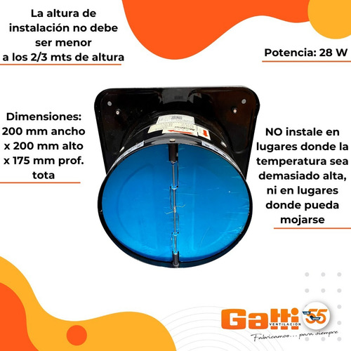 Imagen 7 de 10 de Extractor Semiindustrial 15 Cm Baño/cocina P/pared Importado