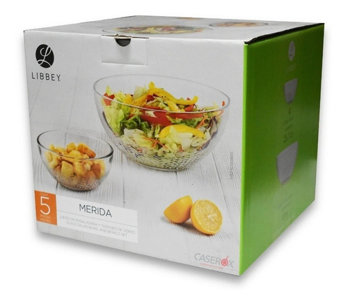 Set 5 Bowls De Cristal Merida - Libbey
