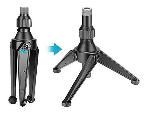 Soporte Neewer - Trípode Para Micrófono De Escritorio Pleg