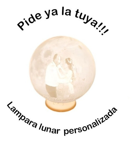 Lampara Lunar Personalizada, Diferentes Tamaños