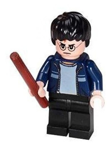 Lego Harry Potter (chaqueta Azul) Con La Varita De Harry Po