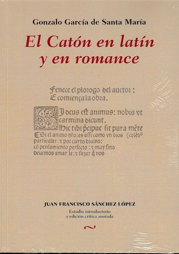 Libro El Catã³n En Latã­n Y En Romance - Garcã­a De Santa...