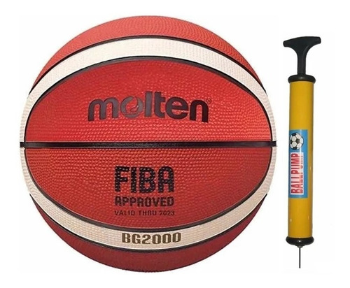 Pelota Basquet Molten Gr Nro 6 Oficial + Inflador De Regalo