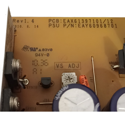 Placa Fonte Tv Lg 50pj350 50pj250 Eax61397101/12