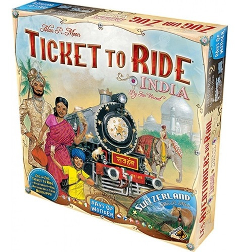 Ticket To Ride Índia E Suíça - Expansão - Galápagos