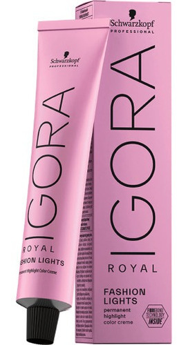 Imagen 1 de 1 de Tintura Schwarzkopf Professional Igora royal Specialities fashion lights tono l-77 mechas cobrizo intenso x 60mL