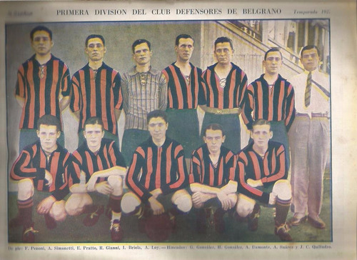 El Grafico / Poster Defensores De Belgrano 1927