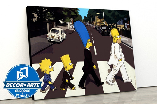 Cuadro Personalizado Simpson  30x45 Cm + Regalo