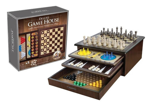 Juegos De Mesa 10 En 1 Multijuego Game House Deluxe