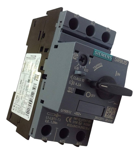 Guardamotor 0.22-0.32a S00 Siemens 3rv2011-0da10