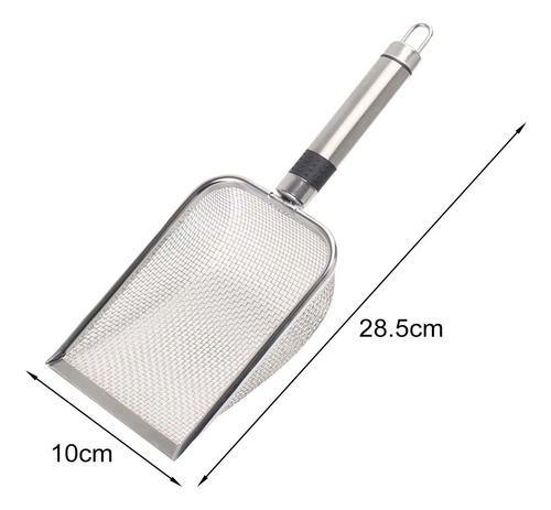 Cuchara Para Arena Para Gatos Con Mango De Acero De 2,9 Mm.
