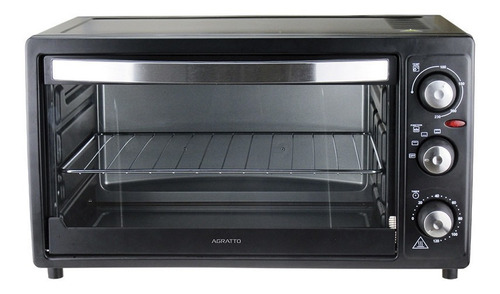 Forno Elétrico Agratto 50l 1500w Timer Grelha Preto 110v