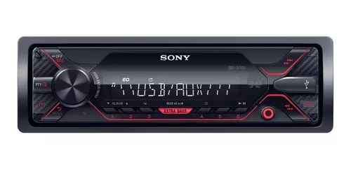 Sony DSX-A410BT Single DIN Bluetooth frontal USB AUX Receptor de medios  digitales estéreo para automóvil (sin reproductor de CD)