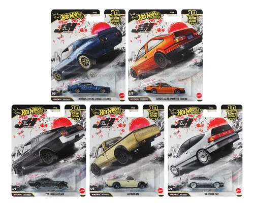Conjunto De 5 Unidades De Cultura Automotiva Premium Hot Z
