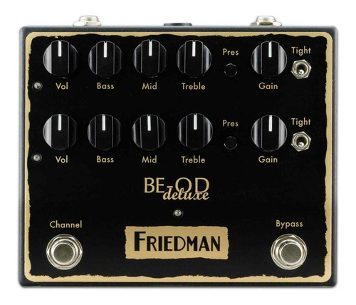 Pedal Friedman Be Od Deluxe Overdrive Dual Push Bottom - Usa Cor Única