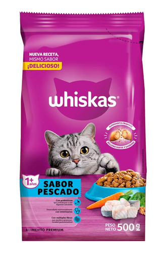 Alim P Animales  Pescado 500 Gr Whiskas Alimentos P/mascota