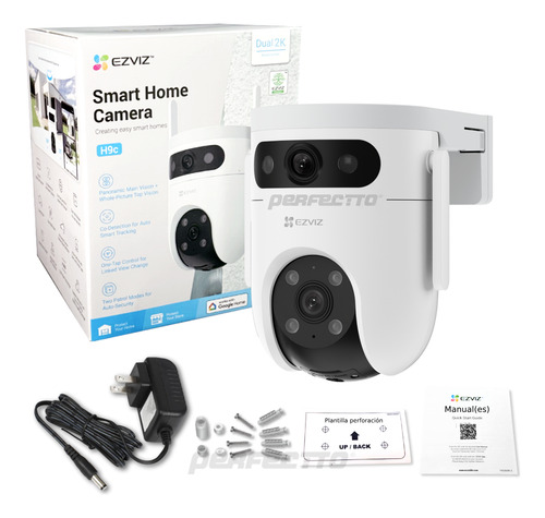 Camara De Seguridad Doble Lente Exterior Wifi 3mp Ezviz H9c