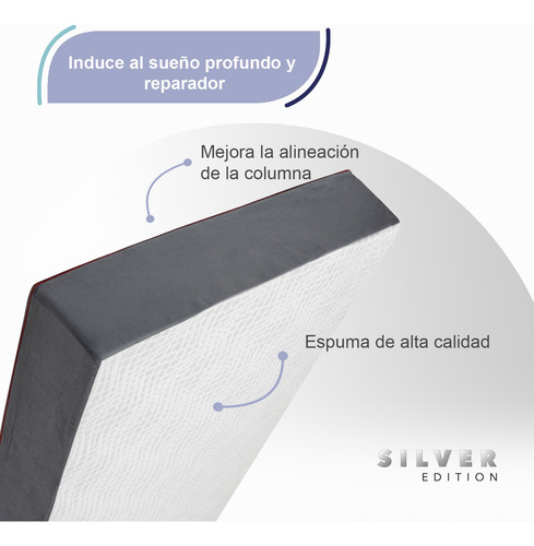 Colchón En Caja Queen Size De Memory Foam | Silver Edition