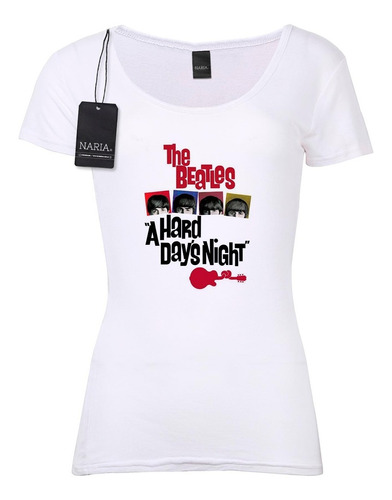 Remera Dama The Beatles Dibujo Art Logo - Mutb3