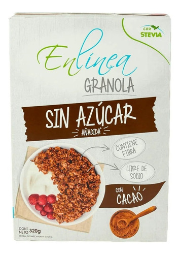 Cereal En Línea Granola Sin Azúcar Chocolate 320 G