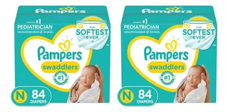 Pampers Swaddlers Recién Nacidos Tamaño Del Pañal 0 84 Conte