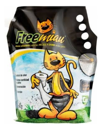 Arena Free Miau Carbón Activado 4.5 Kg 