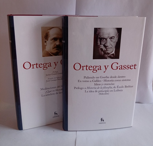 Lote X 2 Libros Ortega Y Gasset - Gredos - Tapa Dura