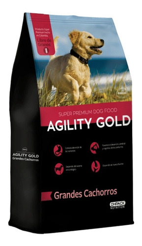 Agility Gold Grandes Cachorros X 3 Kg