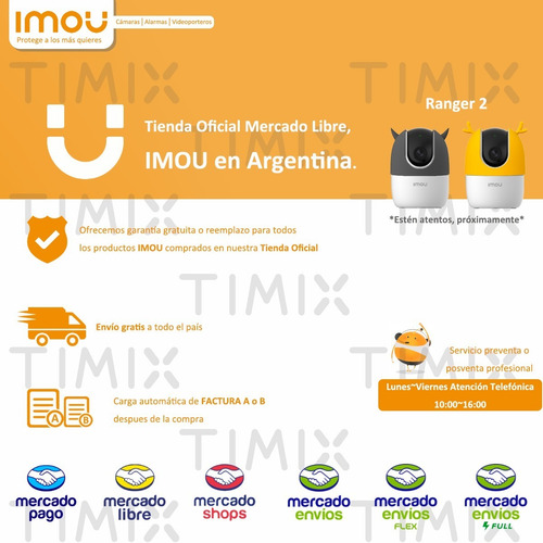 Cámara De Seguridad Wifi Imou Ip Exterior Bullet +128gb