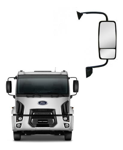 Espelho Retrovisor Para Ford Cargo Pesado 2011 2012 Euro 3