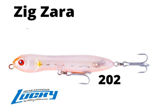 Isca Artificial Nelson Nakamura Zig Zara 110 Cor Cor 202 - Transparente Pérola