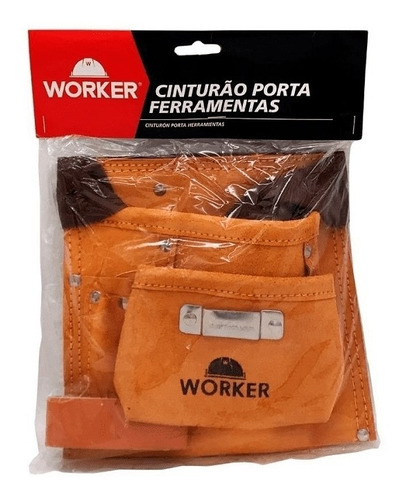 Cinto Porta Ferramentas 5 Bolsos Em Couro Worker - 340588