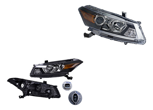 Par Juego Faros Honda Accord 2008 - 2010 2 Puertas Depo Sxc