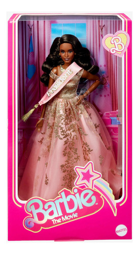 Barbie Presidente Vestido Rosa Y Dorado Barbie The Movie 