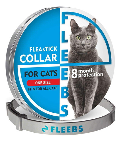 Fleebs Collar Para Gatos Con 8 Meses De Validez Con Aceites.