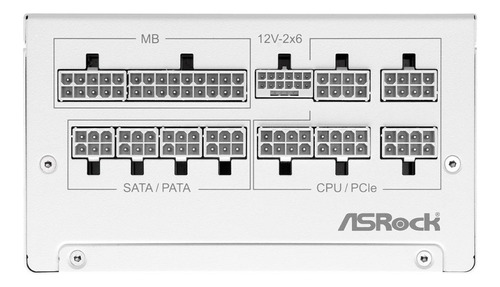 Fonte Asrock Steel Legend White, 850w, Full Modular